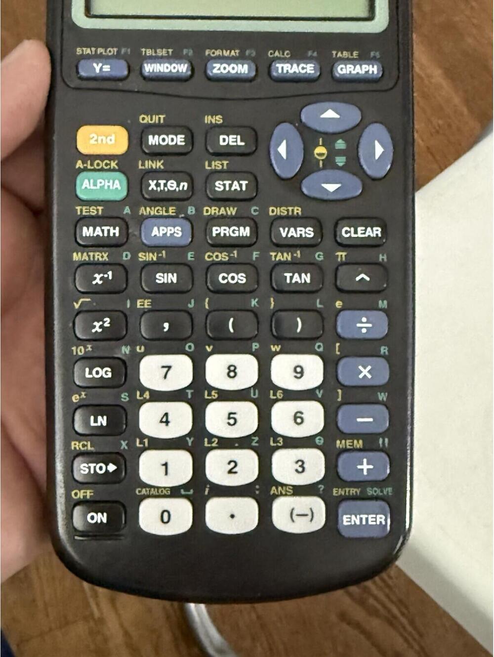 Texas Instruments TI-83 Plus Graphing Calculator - Black Tested Working W/ Case - Picture 5 of 7